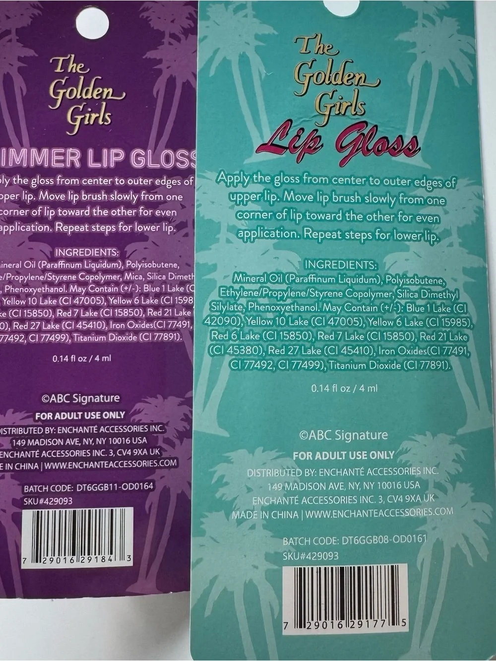 Shimmer Lip Gloss — Parisade Pink & Miami Glam Pink